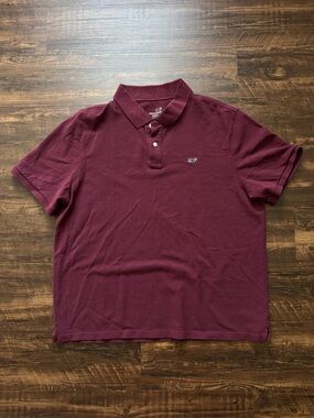 Vineyard Vines Maroon Heritage Polo | 100% Cotton